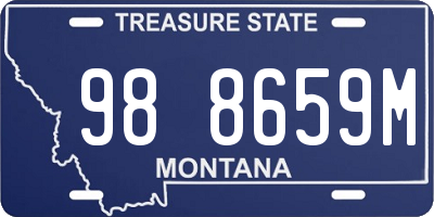 MT license plate 988659M