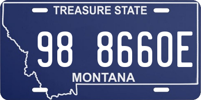 MT license plate 988660E