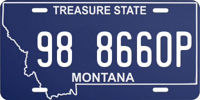 MT license plate 988660P
