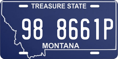 MT license plate 988661P