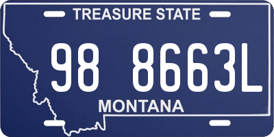 MT license plate 988663L