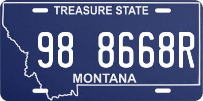 MT license plate 988668R