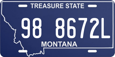 MT license plate 988672L