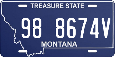 MT license plate 988674V