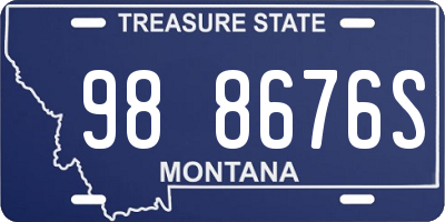 MT license plate 988676S