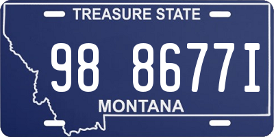 MT license plate 988677I