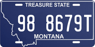 MT license plate 988679T