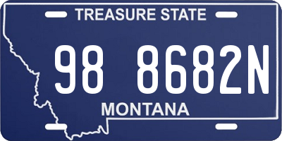 MT license plate 988682N