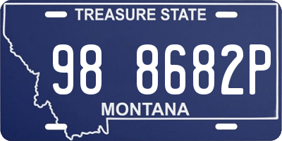MT license plate 988682P