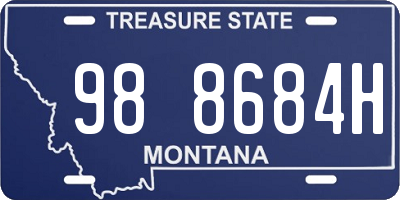 MT license plate 988684H