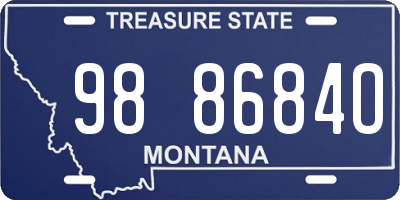 MT license plate 988684O