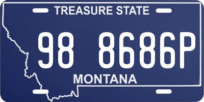 MT license plate 988686P