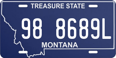 MT license plate 988689L