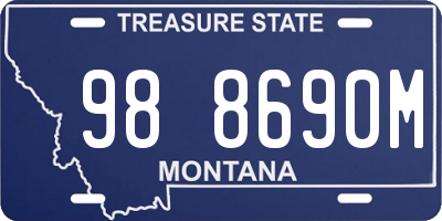 MT license plate 988690M
