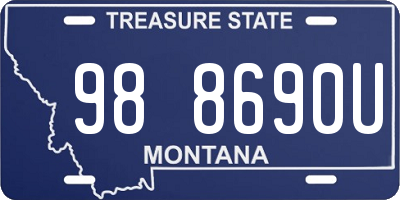 MT license plate 988690U