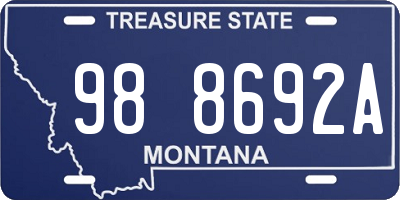 MT license plate 988692A