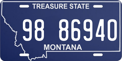 MT license plate 988694O