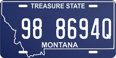 MT license plate 988694Q