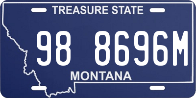 MT license plate 988696M
