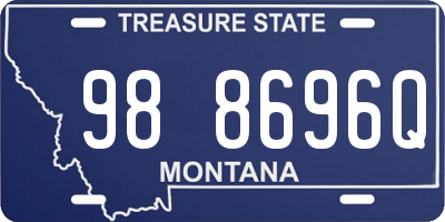 MT license plate 988696Q