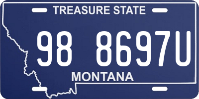 MT license plate 988697U