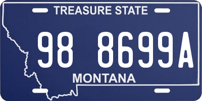 MT license plate 988699A