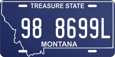 MT license plate 988699L