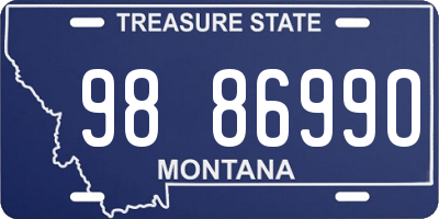 MT license plate 988699O