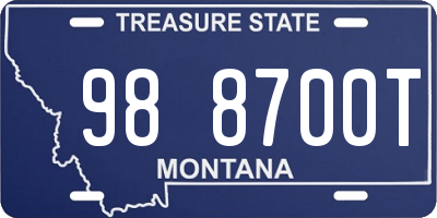 MT license plate 988700T