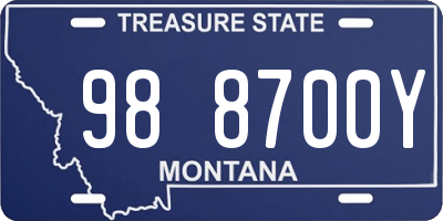 MT license plate 988700Y