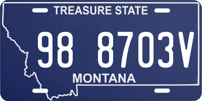 MT license plate 988703V