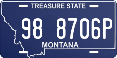 MT license plate 988706P