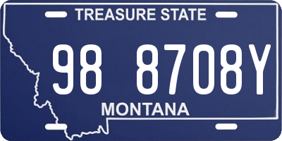 MT license plate 988708Y