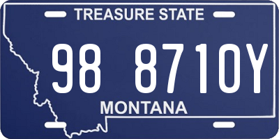 MT license plate 988710Y