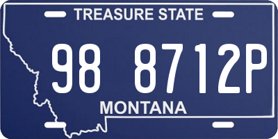 MT license plate 988712P