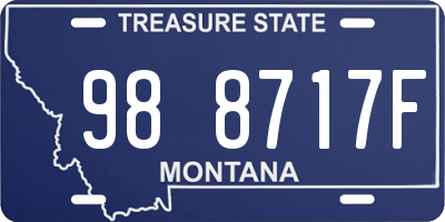 MT license plate 988717F