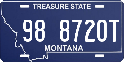 MT license plate 988720T