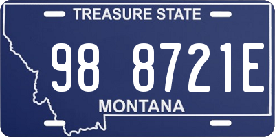 MT license plate 988721E