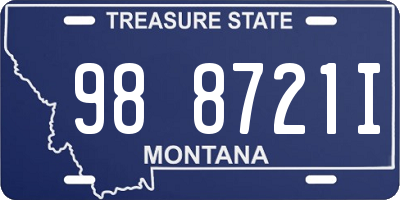 MT license plate 988721I