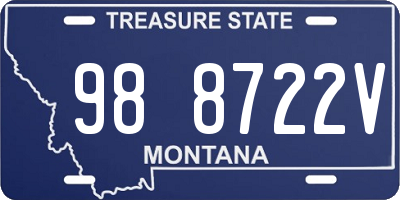 MT license plate 988722V