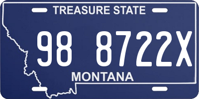 MT license plate 988722X