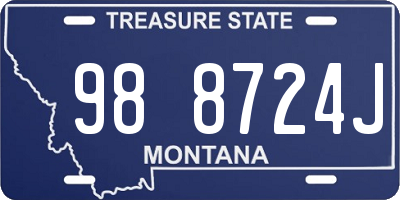 MT license plate 988724J