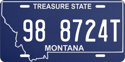 MT license plate 988724T