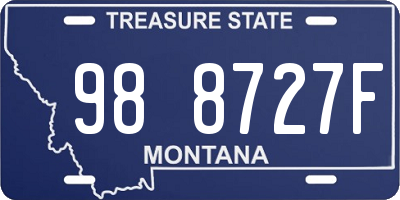 MT license plate 988727F