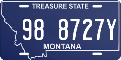 MT license plate 988727Y