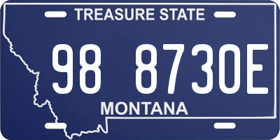 MT license plate 988730E