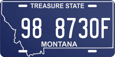 MT license plate 988730F