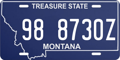 MT license plate 988730Z