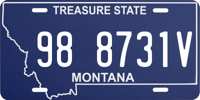 MT license plate 988731V