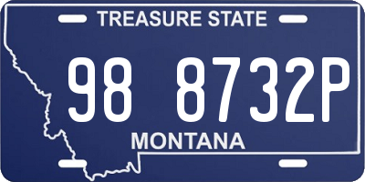 MT license plate 988732P